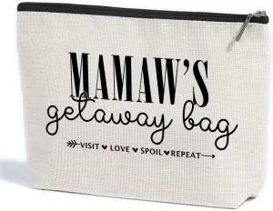 Grandma Gifts Mamaw Gifts Makeup Bag Gifts for Grandma Travel Toiletry Bag Cosmetic Bag Mothers Day Christmas Retirement Grandmothers Day Gifts Grandma Birthday Gifts for Women Grandmother Granny