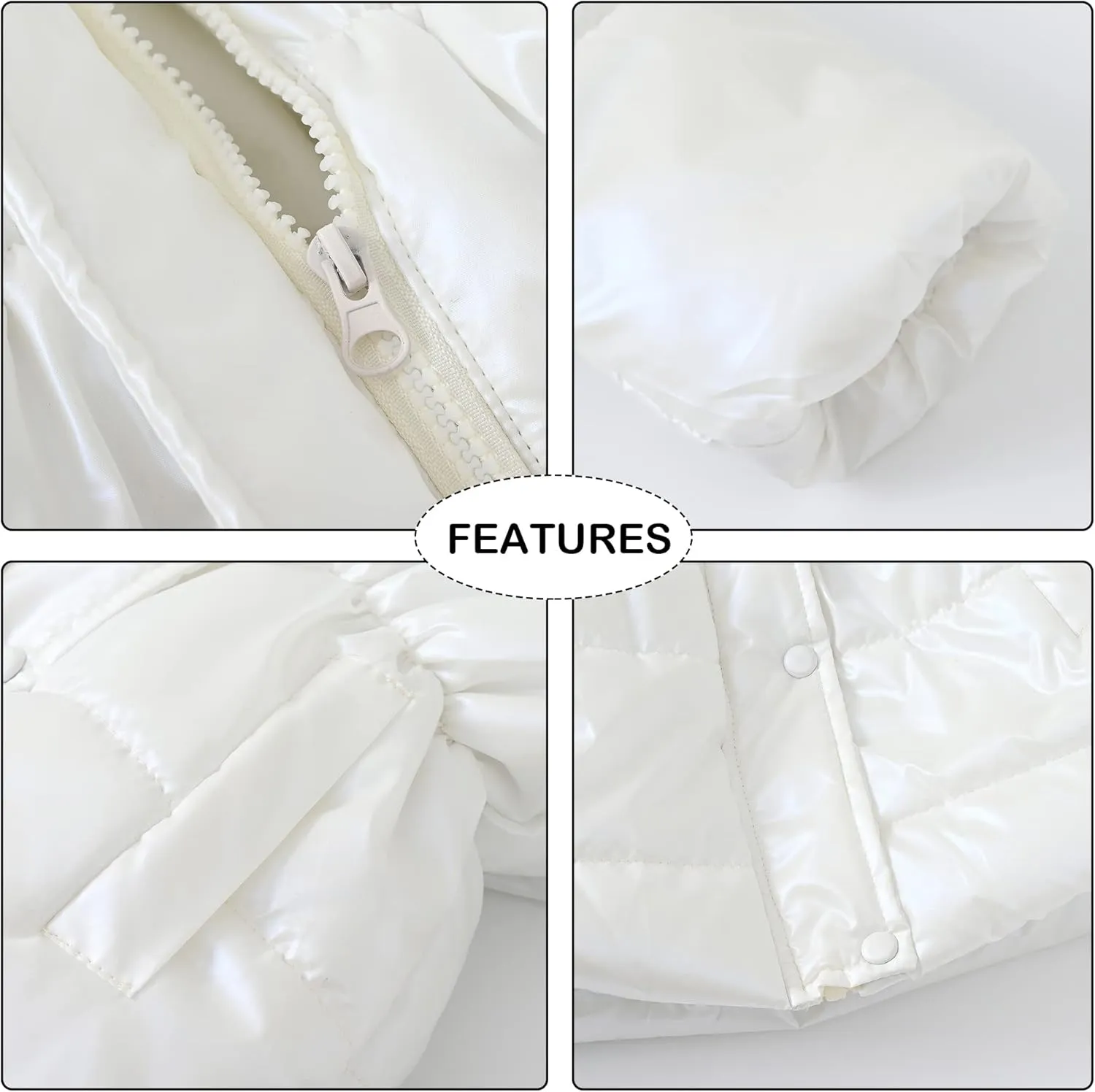 Happy Cherry Girl's Fleece Line Hooded Jacket Faux Fur Trim Winter Warm Coat Long Padded Outwear Snow Puffer Jackets