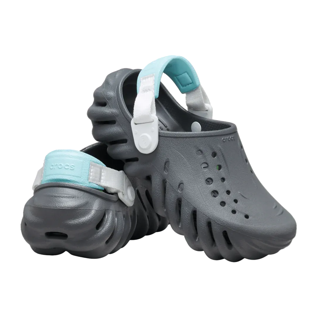 KIDS ECHO CLOG SLATE GREY/MULTI