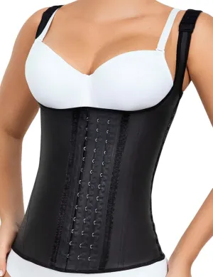 LadySlim by NuvoFit Fajas Colombiana Full Latex Chaleco Vest Waist Cincher Trainer Trimmer Girdle Workout Corset Body Shaper