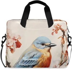 Laptop Bag Fits Up to 16 Inch Computer Blue Magpie Plum Blossom Laptop Briefcases for Men Women