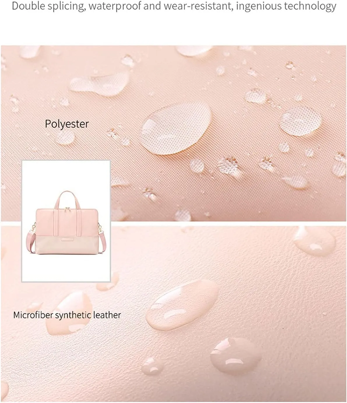 Laptop case Briefcases,Anti-Shock Laptop Bag 14 Inch for Case Women Laptop Sleeve for Laptop Bag 15.6 Inch(Pink,Black)