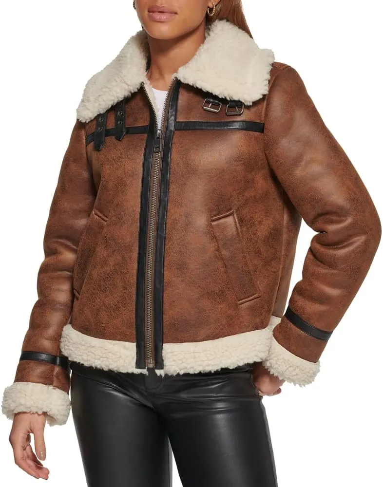 Levi's Women's Faux Rancher Aviator Jacket