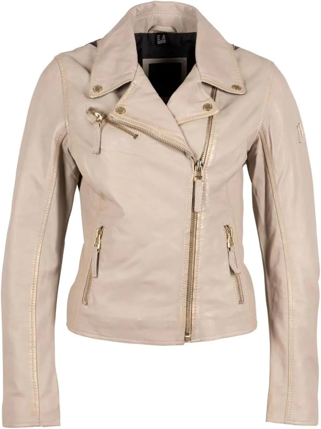 MAURITIUS Christy Star Detail Leather Jacket