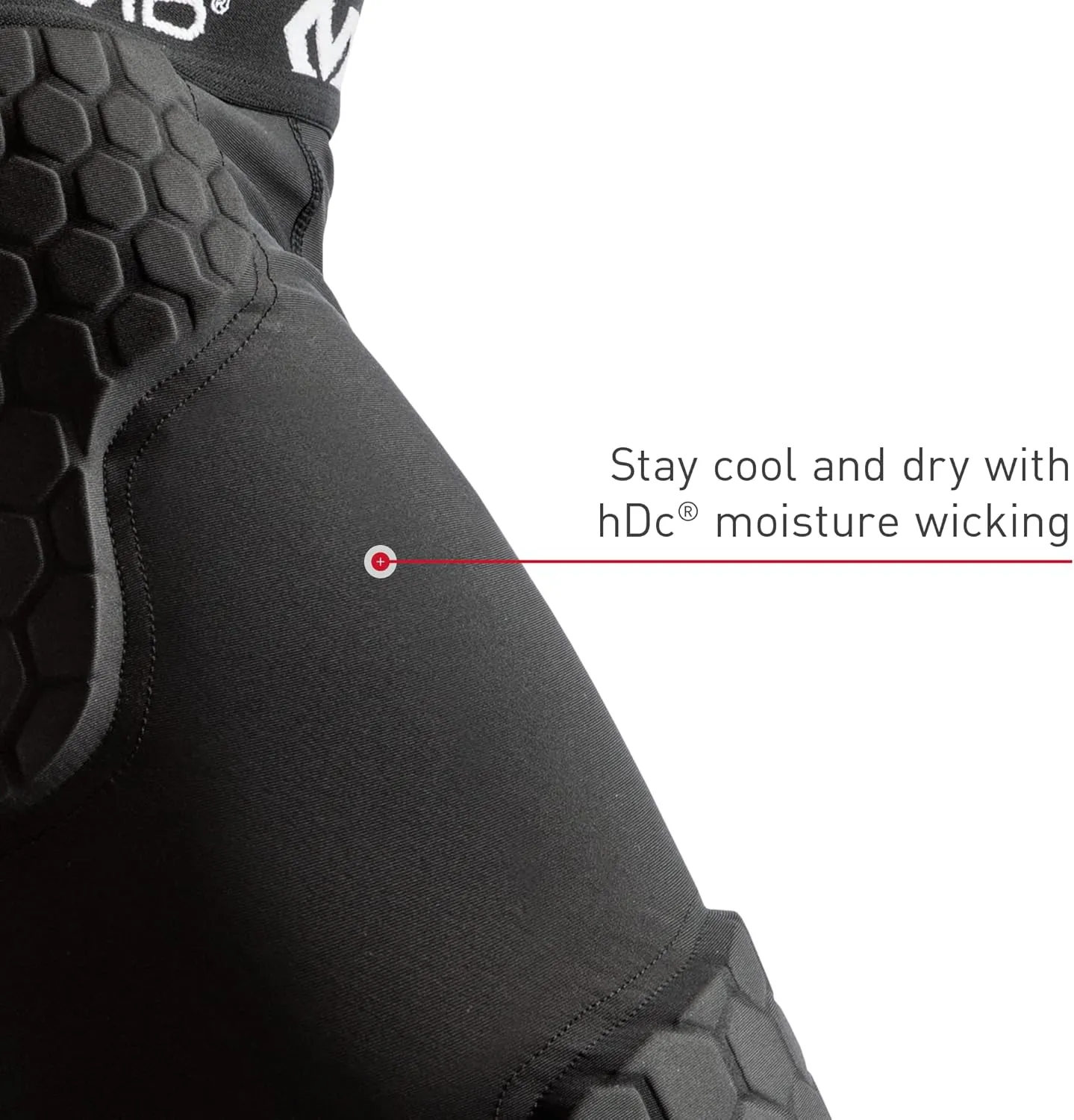 McDavid Padded Padded Compression Shorts with Cup Pocket. Tights with Hip, Tailbone, Thigh Padding