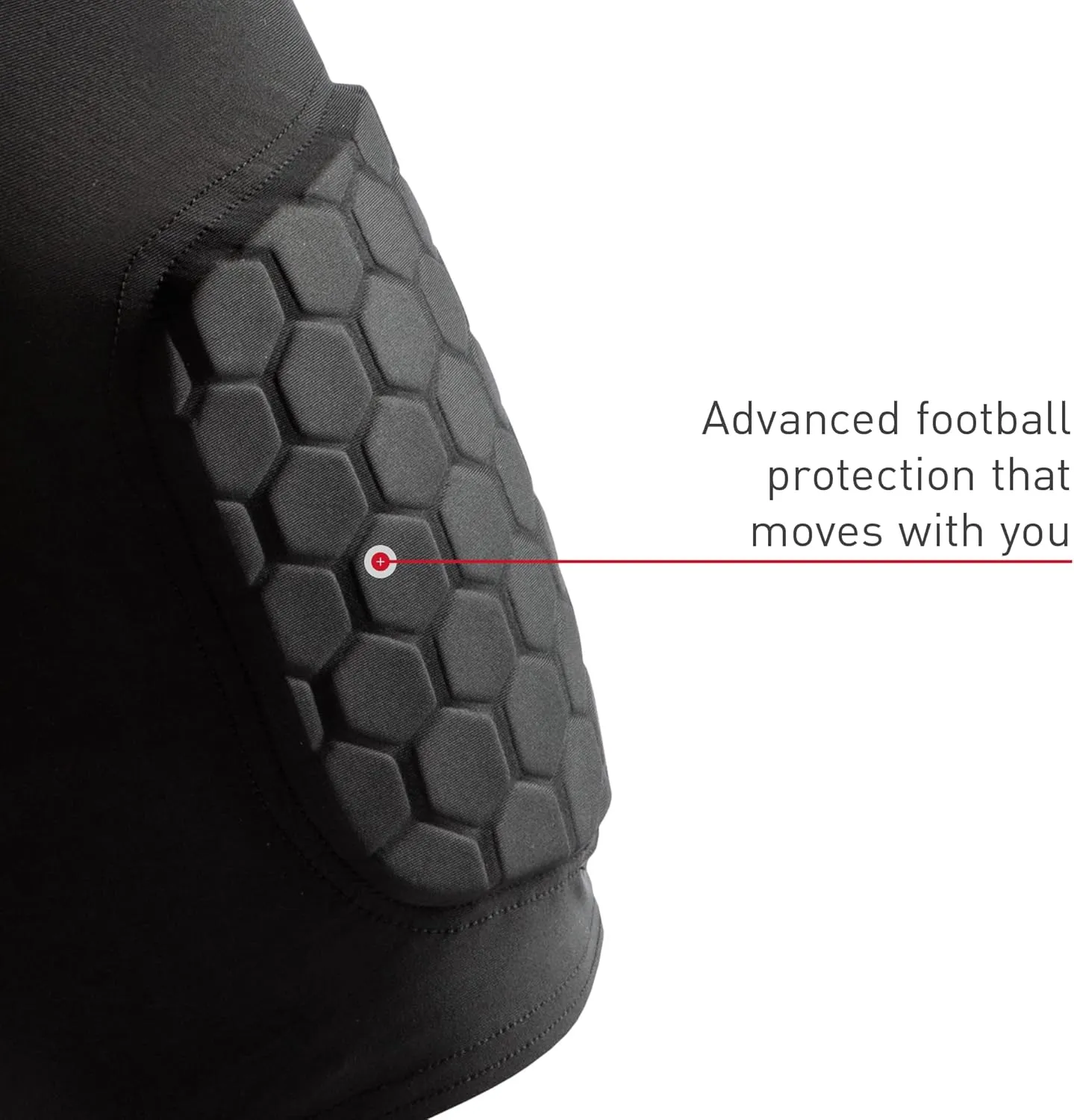 McDavid Padded Padded Compression Shorts with Cup Pocket. Tights with Hip, Tailbone, Thigh Padding