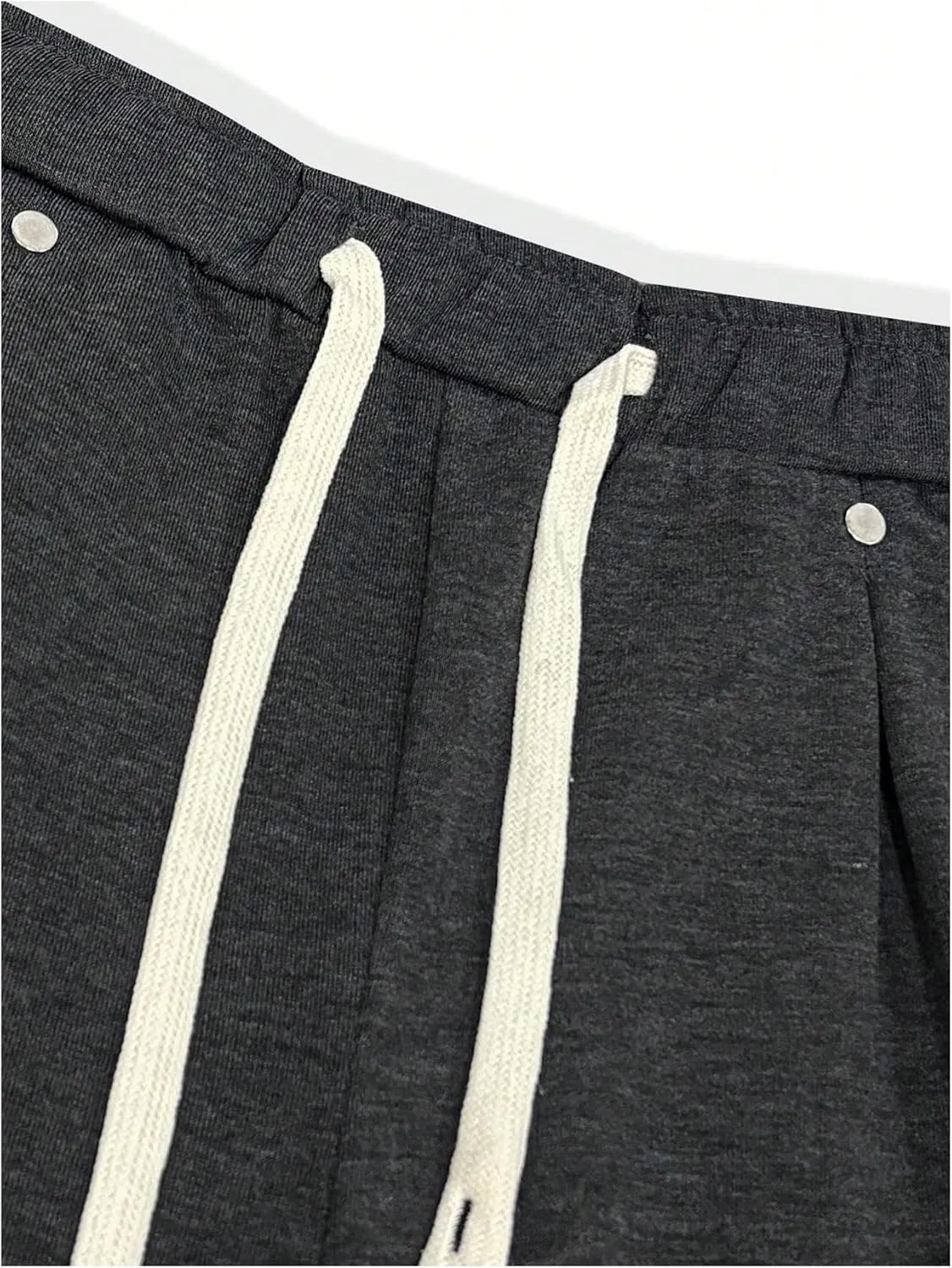 Men's Drawstring Waist Baggy Sweatpants Straight Leg Long Sports Track Pants with Pockets