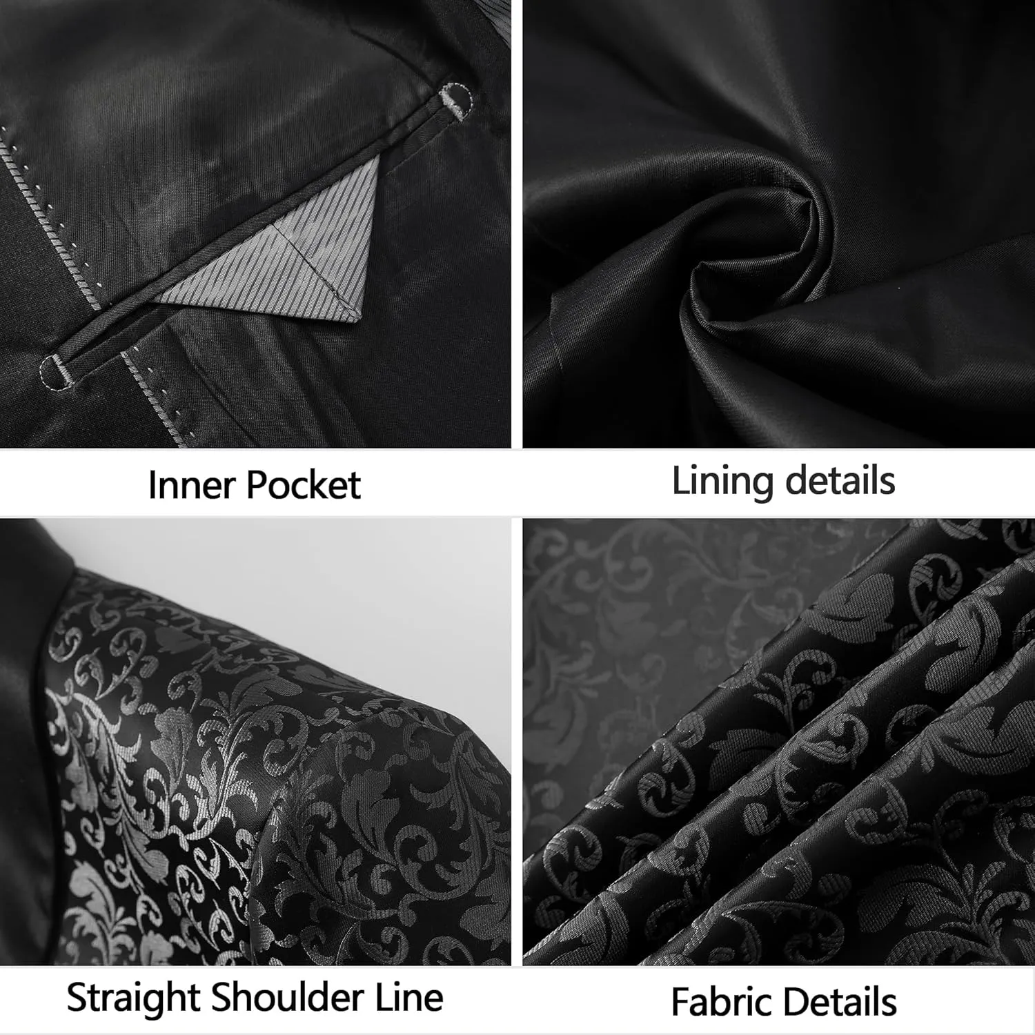 Mens Suit Tuxedo Jacket Suit Blazer One Button Slim Fit Dinner Jackets for Party Prom Wedding Tuxedo for Men
