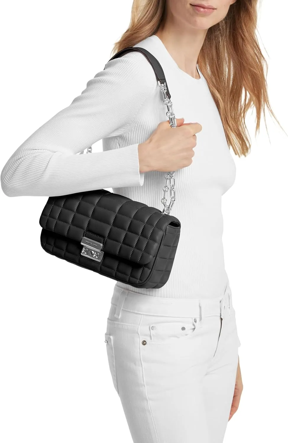 Michael Kors Tribeca Large Convertible Chain Shoulder Bag