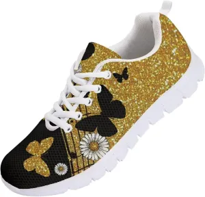 Modysero Shoes for Women Lightweight Breathable Nonslip Sneakers Casual Daily Lace Up Tennis Shoes