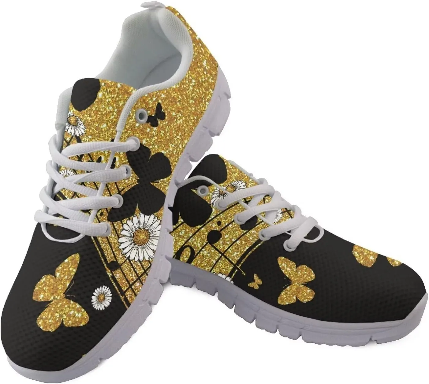Modysero Shoes for Women Lightweight Breathable Nonslip Sneakers Casual Daily Lace Up Tennis Shoes
