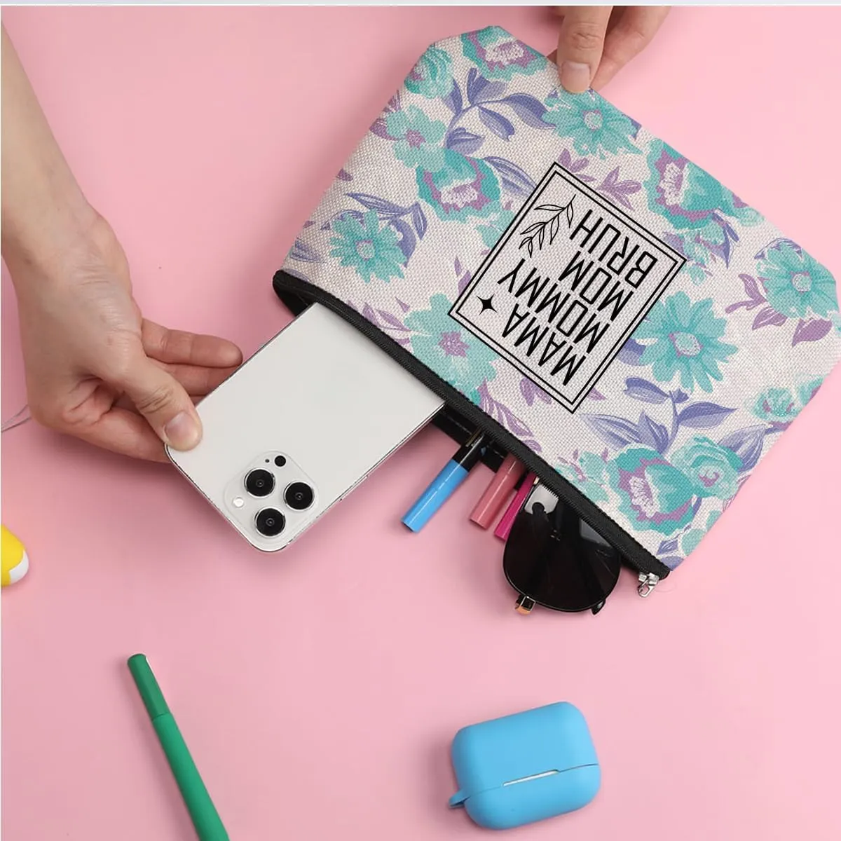 Mom Gifts Mama Mommy Mom Makeup Bag New Mom Gifts Mom Gifts from Daughters Sons Best Mom Gifts Mother Gifts Appreciation Gifts for Women Female Mammy Mum Retirement Birthday Christmas Mothers Day