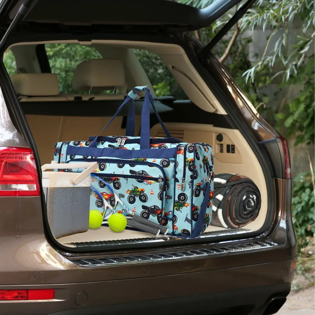 NGIL Canvas 23" inch Duffle Bag (Monster Truck-Navy)