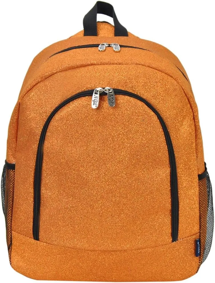 NGIL Canvas School Backpack (Glitter-Orange)
