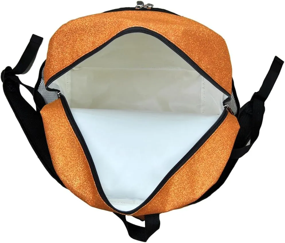 NGIL Canvas School Backpack (Glitter-Orange)