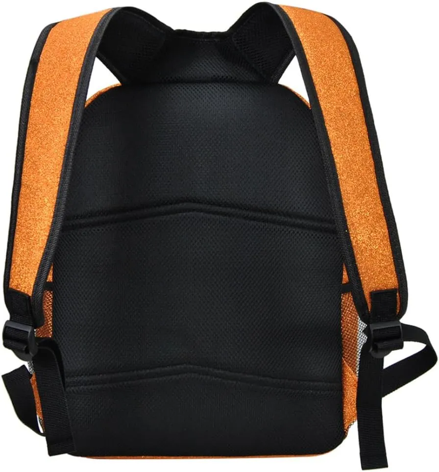 NGIL Canvas School Backpack (Glitter-Orange)