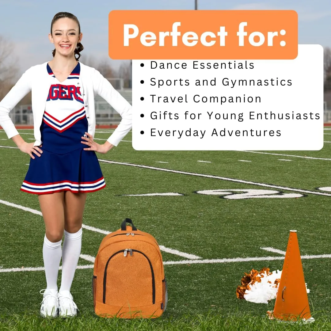 NGIL Canvas School Backpack (Glitter-Orange)