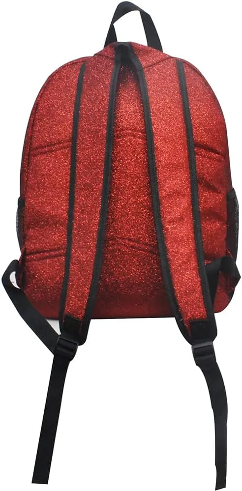 NGIL Canvas School Backpack (Glitter-Red)