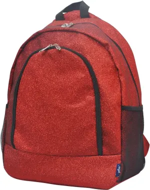 NGIL Canvas School Backpack (Glitter-Red)