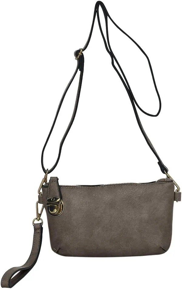 NGIL Women Small Crossbody Bag Mini Wristlet Purse, Fashion Faux Leather Crossbody Bag, Wristlet Wallet Women's Mini Handbag