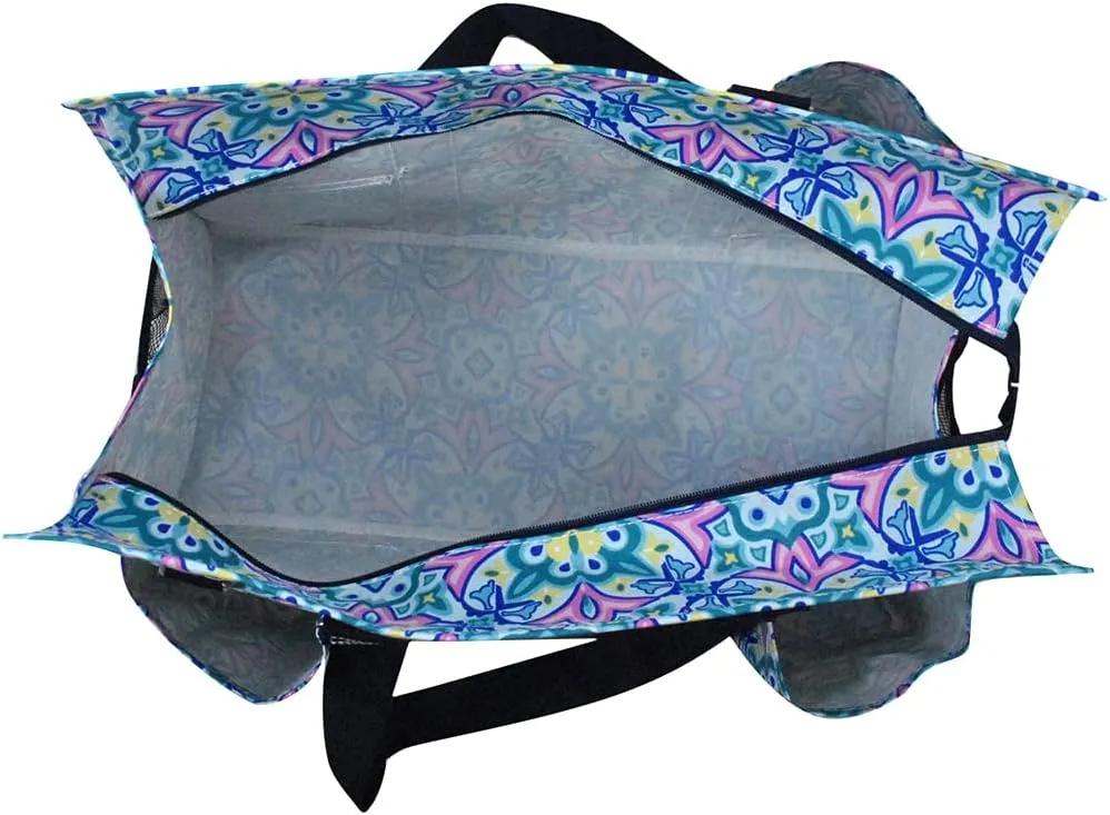 NGIL Zip-Top Tote Bag with Exterior Pockets for Working Women, Teachers, Nurses, and Moms, Design in USA