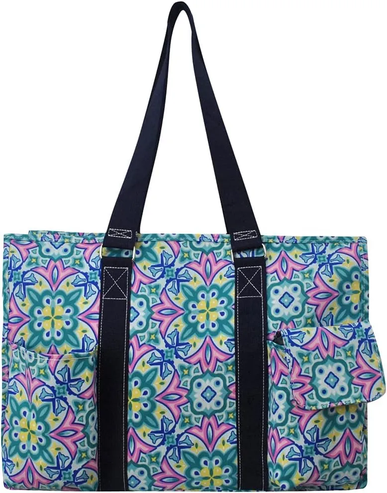 NGIL Zip-Top Tote Bag with Exterior Pockets for Working Women, Teachers, Nurses, and Moms, Design in USA