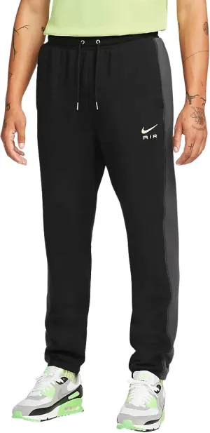 Nike Sportswear Air Men's French Terry Pants Joggers (as1, Alpha, m, Regular, Regular, Black/Dark Smoke Grey/Ghost Green, Regular)