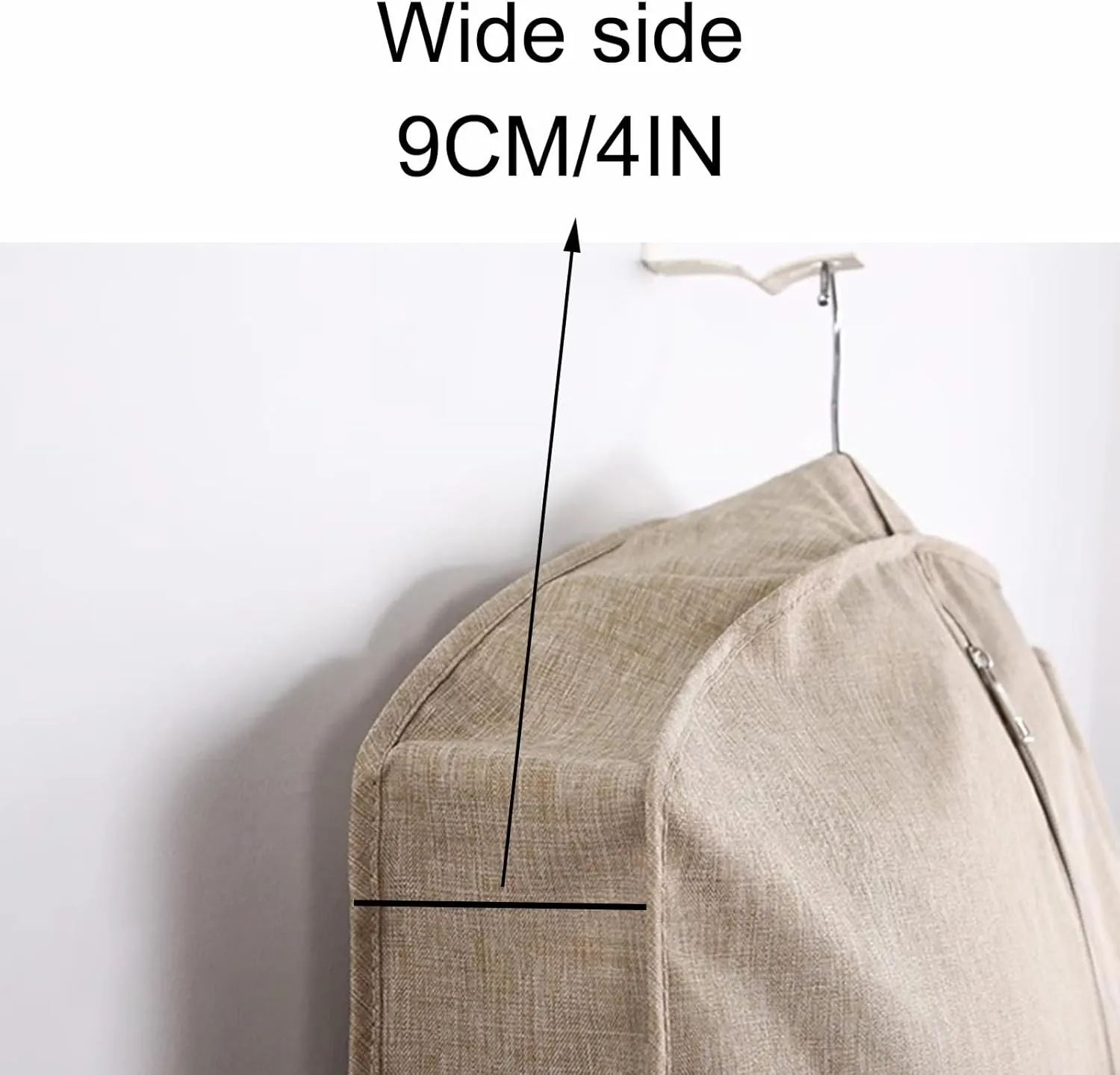 Oxford Garment Bags for Hanging Clothes, Dress Bag with Window, with Long Zipper, Suitable for Clothes Hanging Rod(Red,58x9x130cm/23x4x51in)