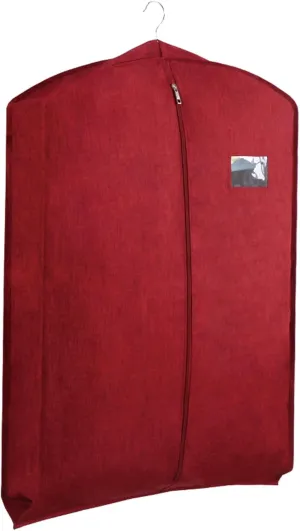 Oxford Garment Bags for Hanging Clothes, Dress Bag with Window, with Long Zipper, Suitable for Clothes Hanging Rod(Red,58x9x130cm/23x4x51in)