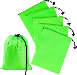 PALTERWEAR Drawstring Bag with Toggle - Nylon Cinch and Ditty Pouch (Green, 7 x 9 Inch)