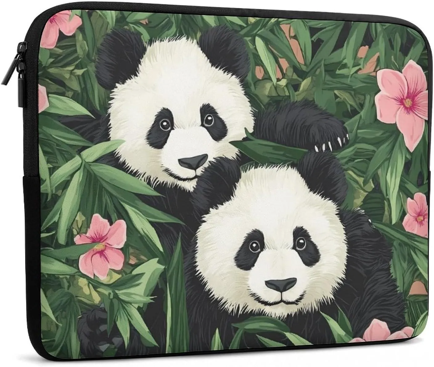 Panda Bears Laptop Case Sleeve Bag 13inch Durable Shockproof Protective Computer Carrying Cover Briefcase