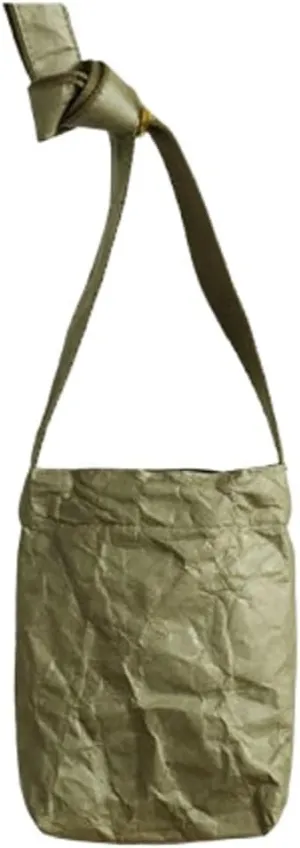 PVC Bucket Bag Women Slouchy Kraft Paper Hobo Bags Satchels Crescent Shoulder Bag Crossbody Purse Top-handle Tote Handbag