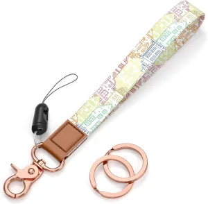 Rimilak Wristlet Keychain, Wrist Lanyard Key Chain for Women Men Car Keys ID Badges Card Wallet Phone Camera