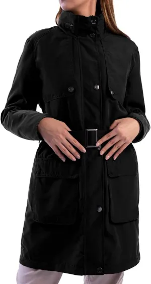 SCOTTeVEST Rhonda Jacket for Women - 20 Hidden Pockets - Water Repellent Trench Coat for Travel & More