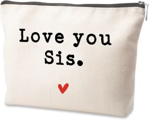 Sister Gifts Makeup Bag - Toiletry Case for Best Friends & Sisters - Graduation, Birthday, Christmas