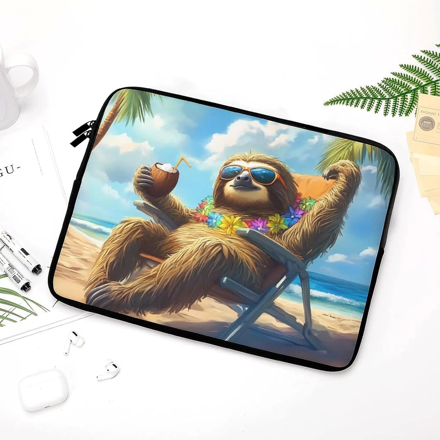 Sloth Laptop Case Sleeve Bag 12inch Durable Shockproof Protective Computer Carrying Cover Briefcase