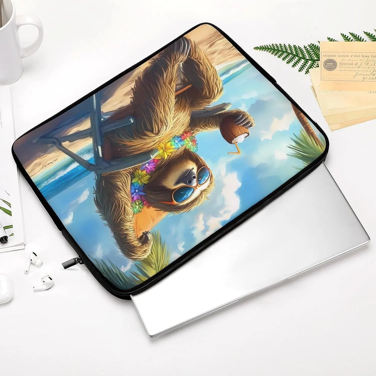 Sloth Laptop Case Sleeve Bag 12inch Durable Shockproof Protective Computer Carrying Cover Briefcase