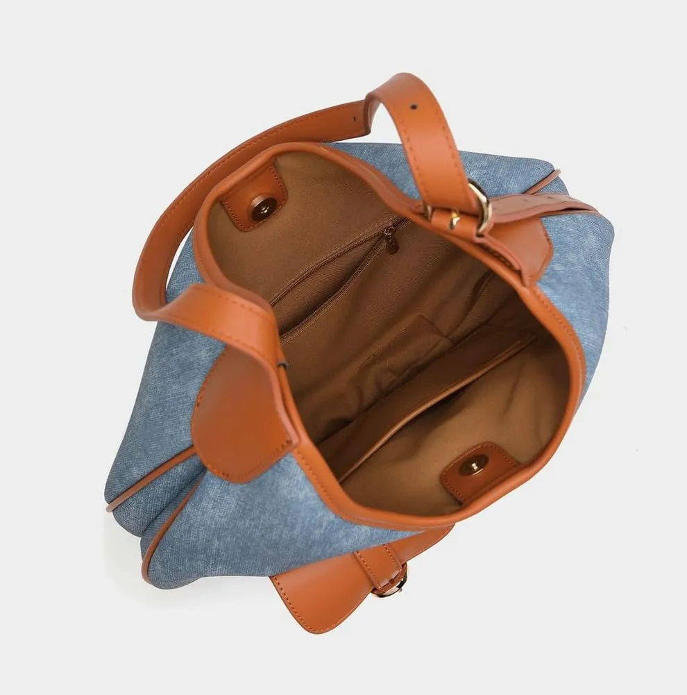 Slouchy Hobo Shoulder Bag Women Large Denim Tote Bag Casual Retro Crossbody Purse Satchels Work Handbag Underarm Purse