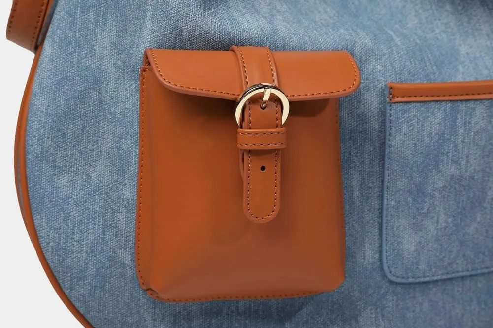 Slouchy Hobo Shoulder Bag Women Large Denim Tote Bag Casual Retro Crossbody Purse Satchels Work Handbag Underarm Purse