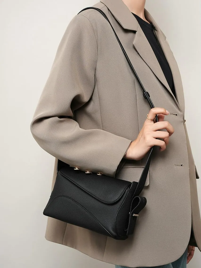 Slouchy PU Leather Hobo Bags Women Trendy Shoulder Bag Cute Crescent Crossbody Phone Purse Satchels Box Bag Tote Handbag
