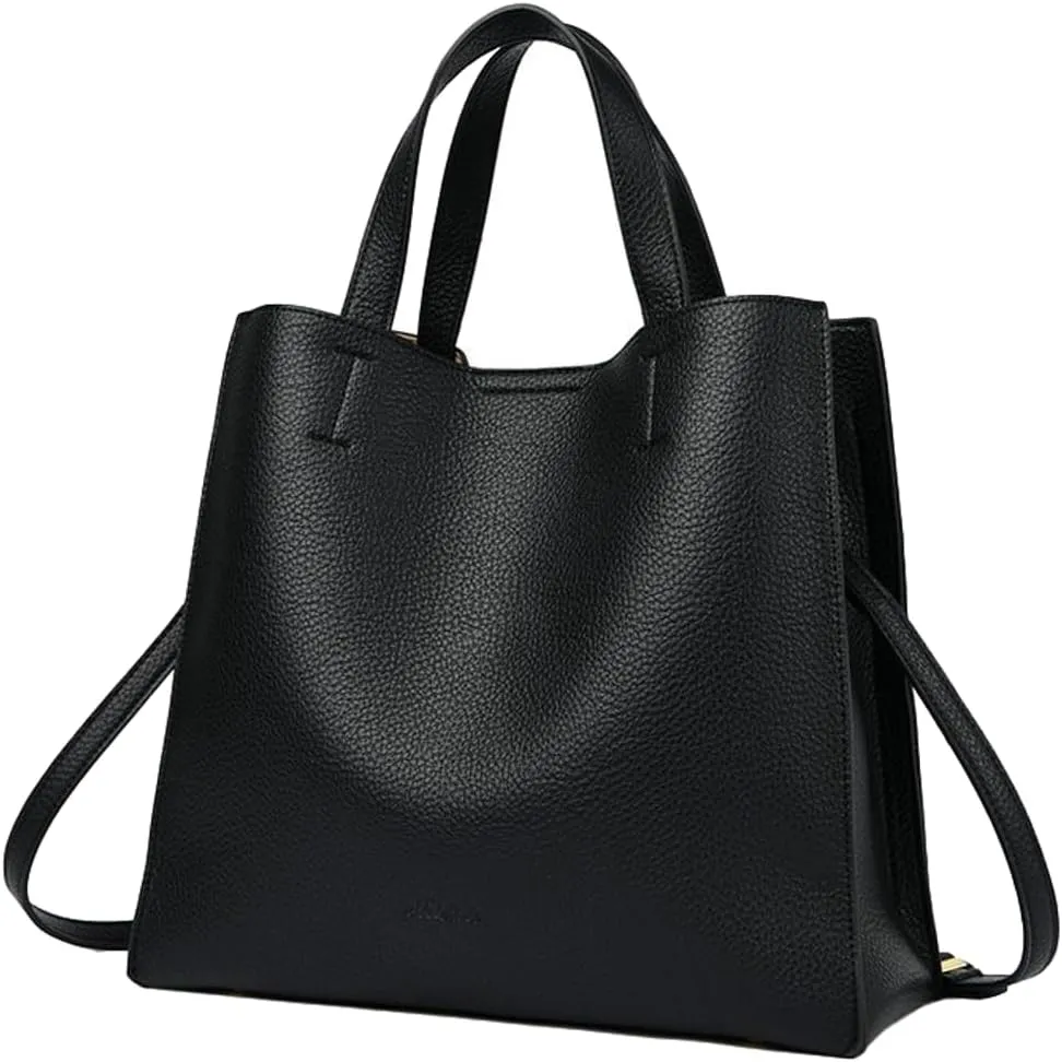 Soft Vegan Leather Tote Bags for Women Large Shoulder Crossbody Purse Casual Ladies Working Handbags Satchels