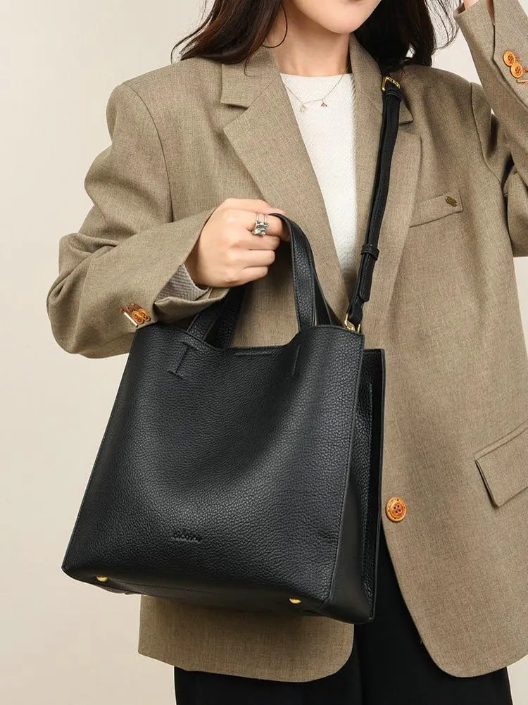 Soft Vegan Leather Tote Bags for Women Large Shoulder Crossbody Purse Casual Ladies Working Handbags Satchels