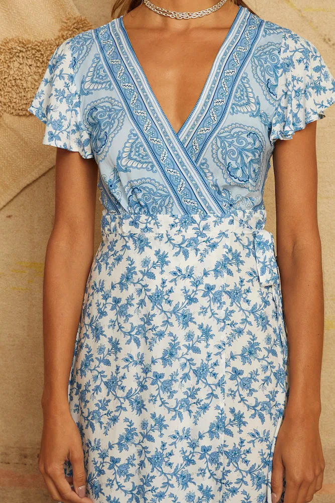 Southfork Maxi Dress Blue