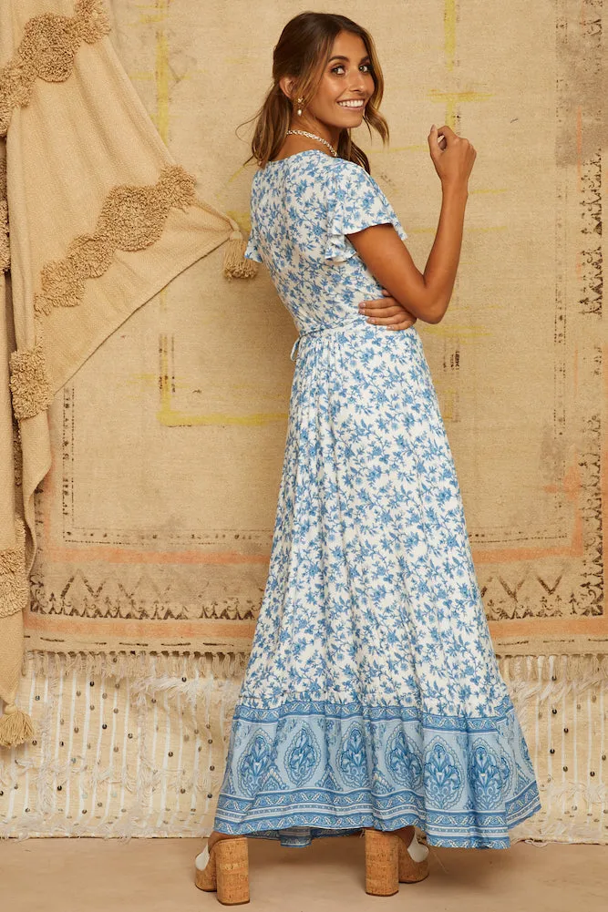 Southfork Maxi Dress Blue