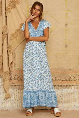 Southfork Maxi Dress Blue