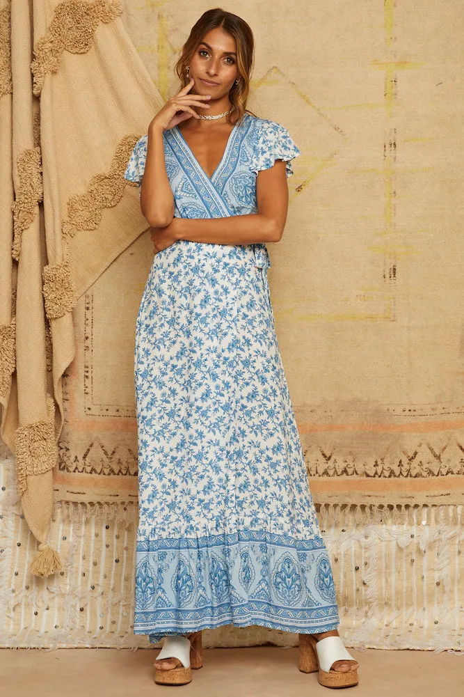 Southfork Maxi Dress Blue