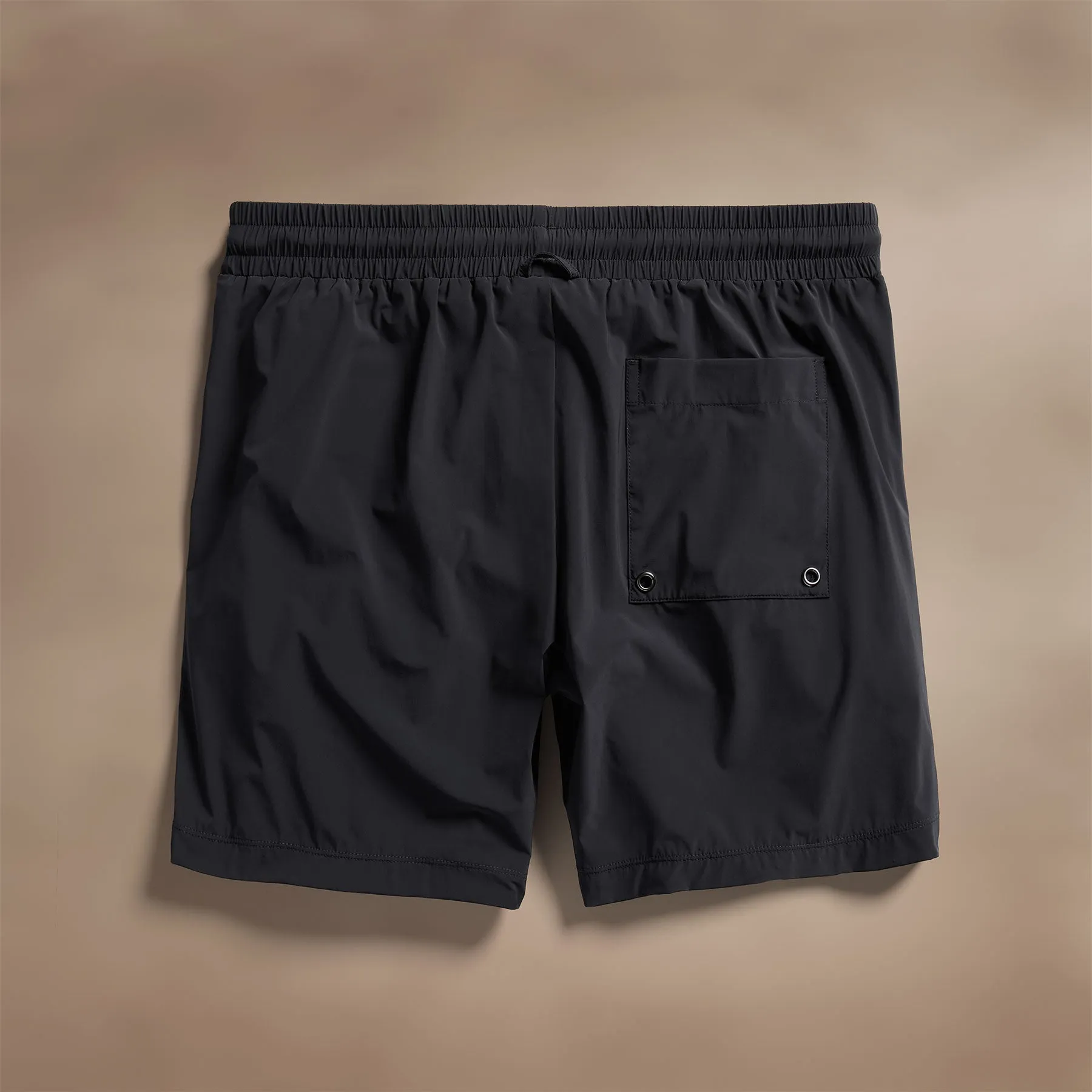 Split Hem Boardshort - Black