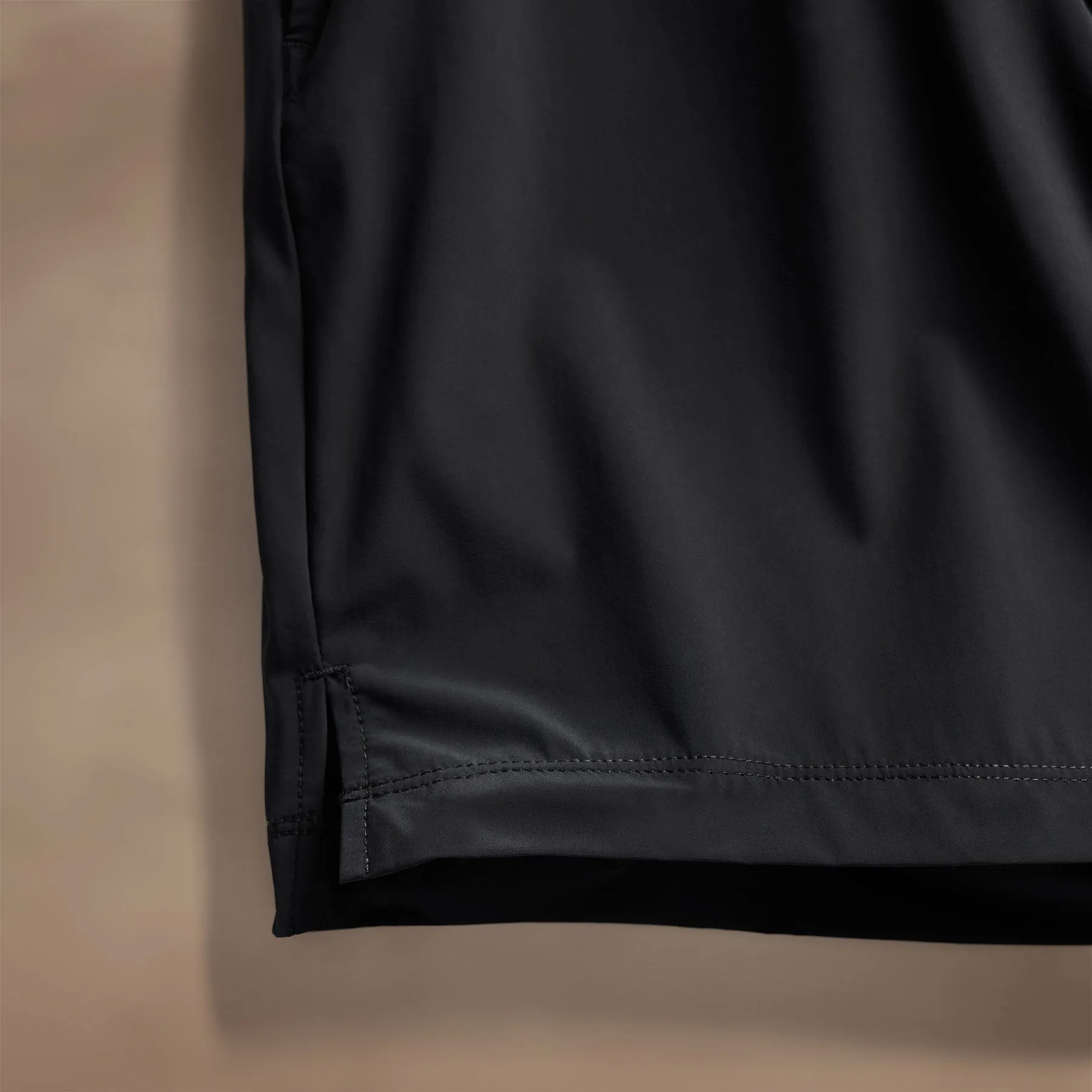 Split Hem Boardshort - Black