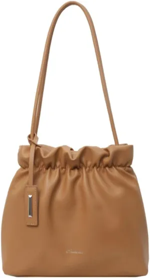 Trendy Bucket Shoulder Bag for Women Small Pleated Purses Handbags Tote Bag Ladies Designer Top Handle Satchels