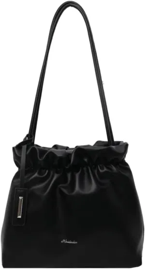 Trendy Bucket Shoulder Bag for Women Small Pleated Purses Handbags Tote Bag Ladies Designer Top Handle Satchels